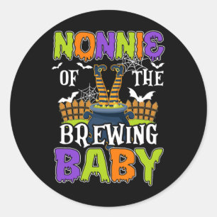 Adesivo Redondo Nonnie Of Brewing Byby Hallowen Costume