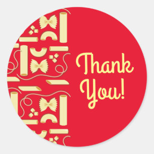 Adesivo Redondo Noodles Pasta Kid Party - primeiro aniversario Ita