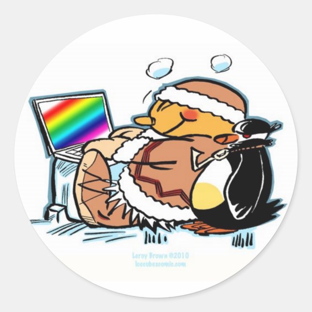 Adesivo Redondo Nooky & Freeze (Frente)