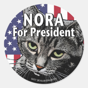 Adesivo Redondo Nora para o presidente #7