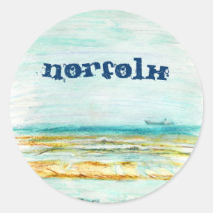 Adesivo Redondo Norfolk Sticker