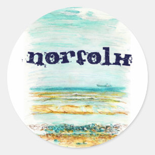 Adesivo Redondo Norfolk Sticker