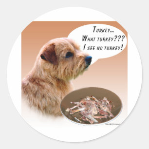 Adesivo Redondo Norfolk Terrier Turquia