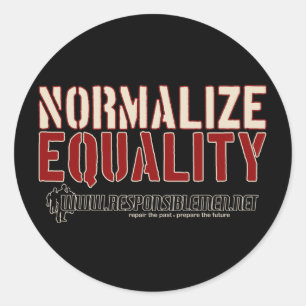 Adesivo Redondo NormalizeEquality.