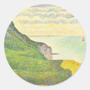 Adesivo Redondo Normandia por Georges Seurat