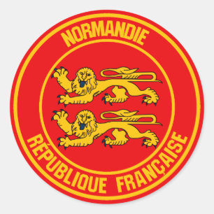 Adesivo Redondo Normandie Round Emblem