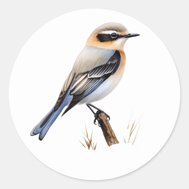 Adesivo Redondo Norte Wheatear Stickers (Frente)