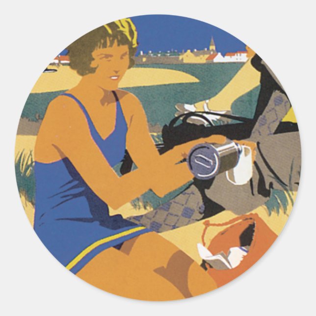 Adesivo Redondo North Berwick (Frente)