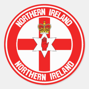 Adesivo Redondo Northern Ireland Round Emblem