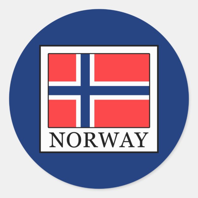Adesivo Redondo Noruega (Frente)