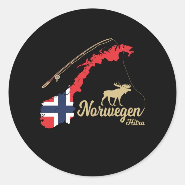 Adesivo Redondo Noruega 2022 - Hitra Fisheries Scandinavia (Frente)