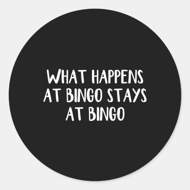 Adesivo Redondo Nós Acontece No Bingo Ficamos No Bingo (Frente)