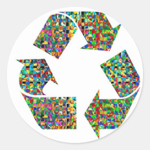 Adesivo Redondo Nós adore campeões do reciclar