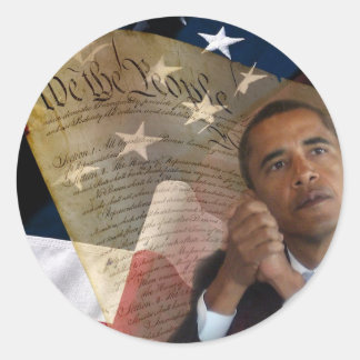 Adesivo Redondo Nós, as Pessoas... Barack Obama e a Constituição