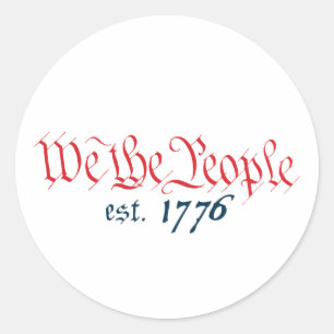 Adesivo Redondo Nós as pessoas do est. 1776