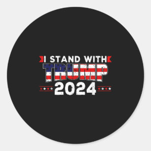 Adesivo Redondo Nós As Pessoas Estamos Com Donald Trump 2024 Ameri