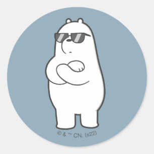 Adesivo Redondo Nós Bare Bears - Protetor Solar