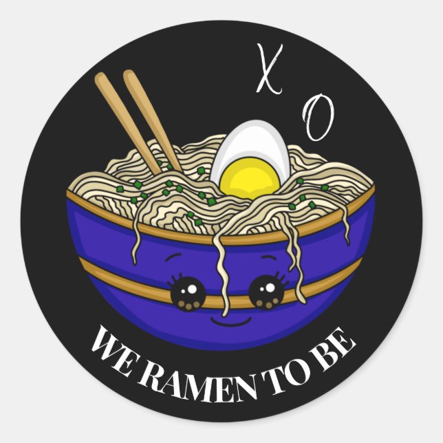 Adesivo Redondo Nós Estávamos Pretendidos Para Estar | Funny Pun (Frente)