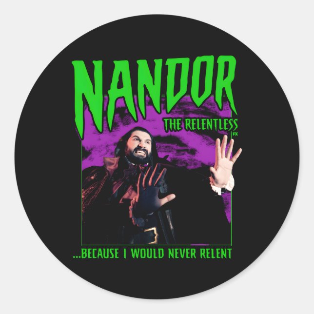 Adesivo Redondo Nós Fazemos Nas Sombras E Nos Inimigos (Frente)