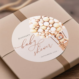 Adesivo Redondo Nós Mal Podemos Esperar! Chá de Bebê