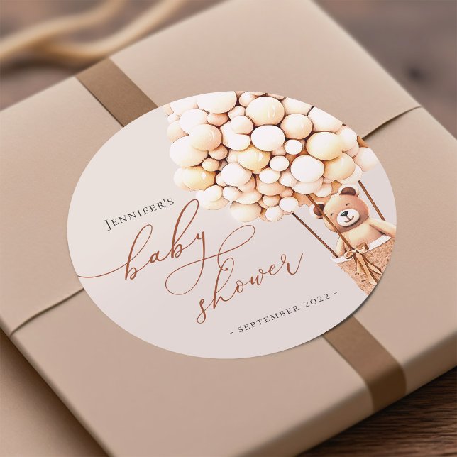 Adesivo Redondo Nós Mal Podemos Esperar! Chá de Bebê (Criador carregado)