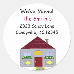 Adesivo Redondo Nós movemos nossa casa