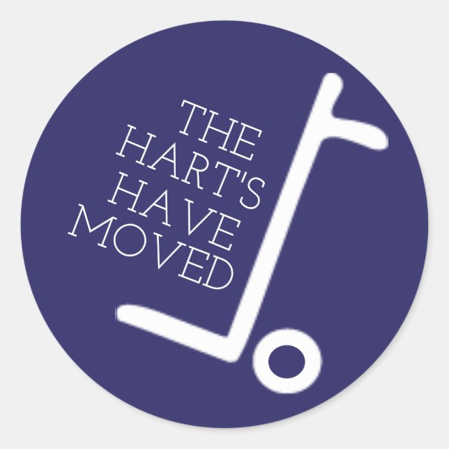 Adesivo Redondo Nós Nos Mudamos (Frente)