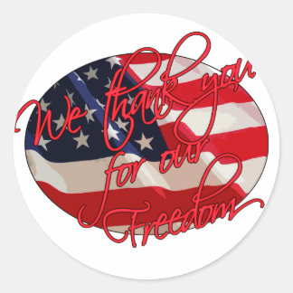 Adesivo Redondo Nós o obrigado