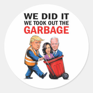 Adesivo Redondo Nós Pegamos O Garbyge