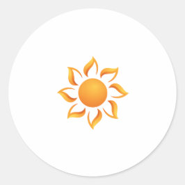 Adesivo Redondo Nós preenchemos os dias com luz solar