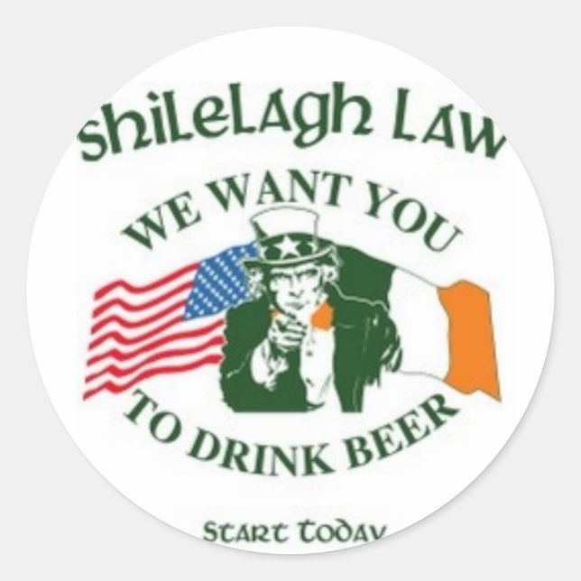 Adesivo Redondo Nós Queremos Você (Frente)