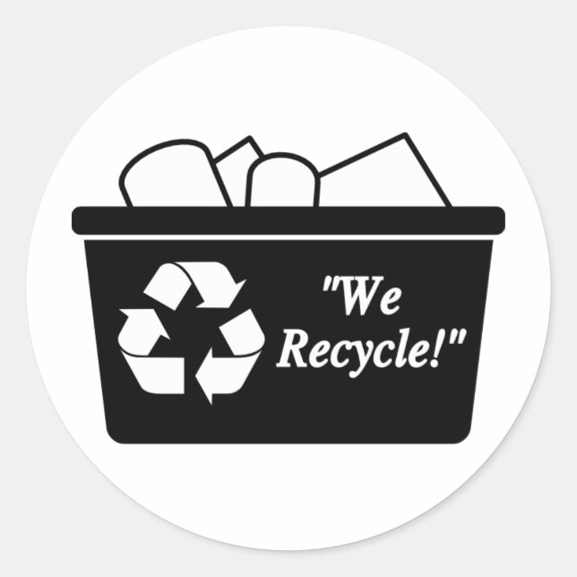 Adesivo Redondo Nós Reciclar (Frente)