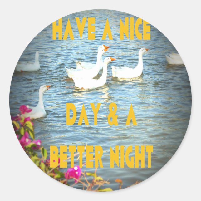 Adesivo Redondo Nós sempre deixamos nossos clientes felizes e sati (Frente)