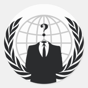 Adesivo Redondo Nós somos anónimos