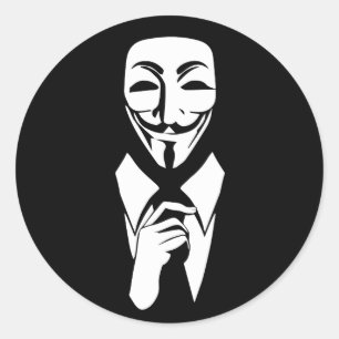 Adesivo Redondo Nós somos anónimos