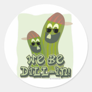 Adesivo Redondo Nós somos Dill-in!