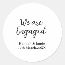 Nós somos Noivos nome data caligrafiaelegante