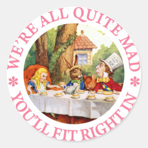 Adesivo Redondo NÓS somos TODO O BASTANTE LOUCO, VOCÊ FIT CERTO