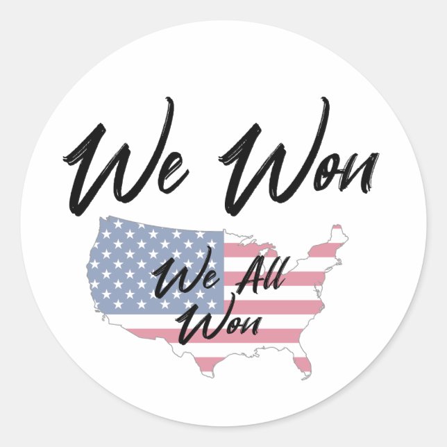Adesivo Redondo Nós vencemos (Frente)