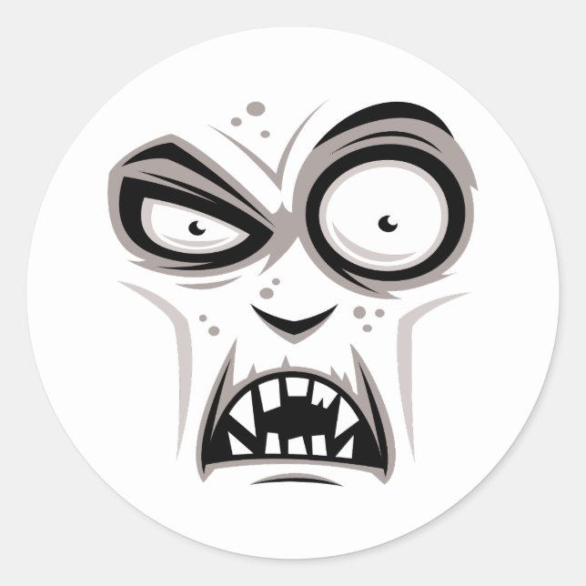 Adesivo Redondo Nosferatu Vampire Face (Frente)