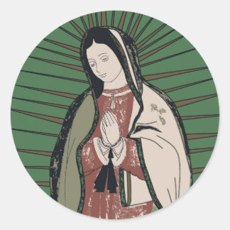 Adesivo Redondo nossa dama de guadalupe