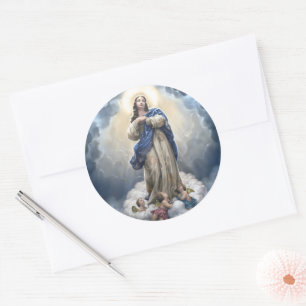 Adesivo Redondo Nossa Senhora da Assunção