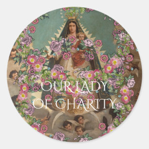 Adesivo Redondo nossa senhora da caridade