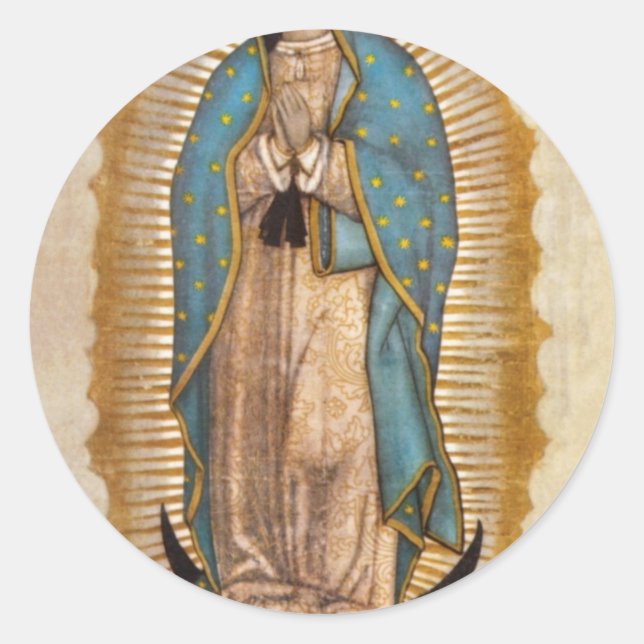 Adesivo Redondo Nossa Senhora de Guadalupe (Frente)