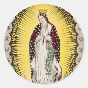 Adesivo Redondo Nossa Senhora de Guadalupe