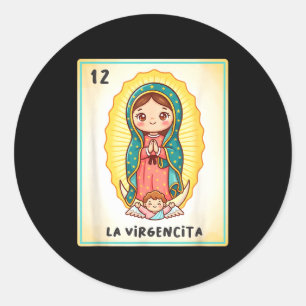 Adesivo Redondo Nossa Senhora de Guadalupe La Virgencita México Pa