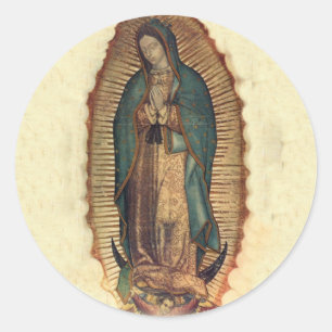 Adesivo Redondo Nossa Senhora de Guadalupe Sticker