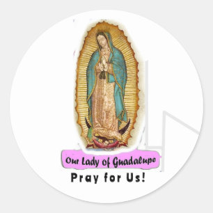 Adesivo Redondo Nossa Senhora de Guadalupe Sticker