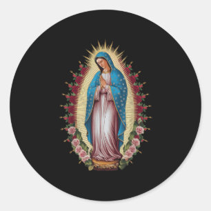 Adesivo Redondo Nossa Senhora de Guadalupe Virgem Maria