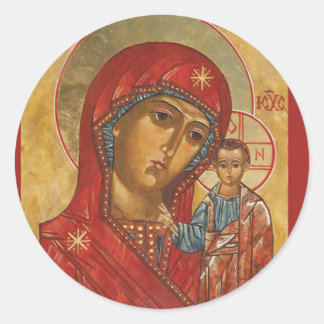 Adesivo Redondo Nossa Senhora de Kazan